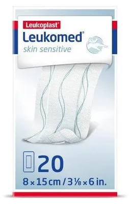Zdjęcie produktu dla Leukomed skóra wrażliwa sterylny 8x15 cm 20 szt
