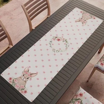Produktbild von DigiRigi® Oster-Tischläufer – dekorativer Tischläufer für Ostern, Digitaldruck, 40 x 140 cm, 1 Stück