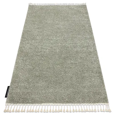Obrázok produktu pre Koberec BERBER 9000, zelený - střapce, Maroko, Shaggy zelený 180x270 cm