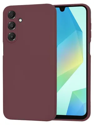 Produktbild von Techsuit Soft Flex Silikon Back Cover Hülle für Samsung Galaxy A16 - Pflaumenrot