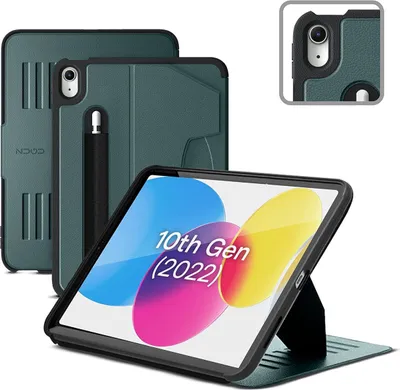Produktbild von Zugu Case Hülle iPad (10th gen/A16) – Verstellbarer Magnetständer mit 8 Winkeln – Sichere Magnetmontage auf jeder Metalloberfläche – Automatisches Schlafen/Wachen mit schützender magnetischer Abdeckung