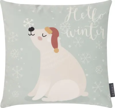 Produktbild von MAGMA Heimtex - Kissen MERRY KIDS - Eisbär - 40 x 40 cm