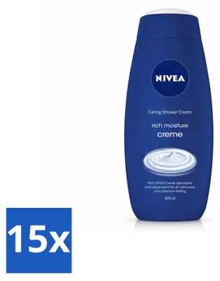 Produktbild von 15 x NIVEA Duschcreme Rich Moisture - 500 ml - Vorteilspackung - 15 Stücke