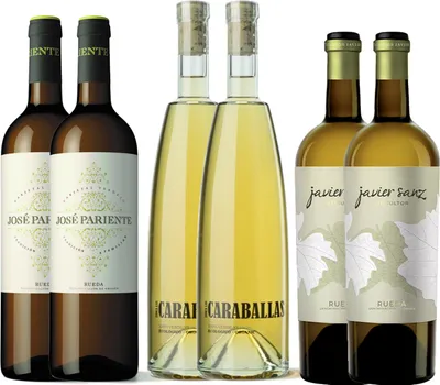 Produktbild von Pack 6 botellas Verdejo Weißwein Spanien  450.00 cl 13.0 %