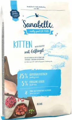 Produktbild von Sanabelle 83290010, Kitten, jede Rasse, Leber, Geflügel, 10 kg