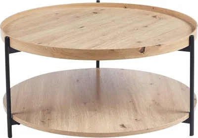 Immagine prodotto di Couchtisch Davina | Ø80 x 40 cm | Old Oak Design