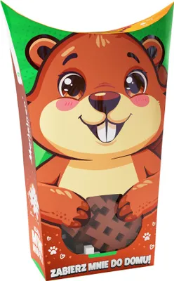 Zdjęcie produktu dla Klocki wafle mini PocketPets Bóbr 07061