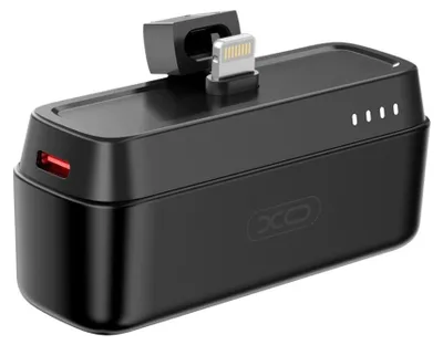 Produktbild von XO powerbank mini PR244 20W 5000 mAh mit Lightning Anschluss schwarz