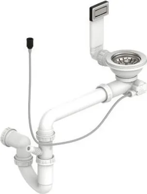 Obrázok produktu pre Vypúšťacia a prepadová súprava 1014044 s tlačidlovým ventilom pre drez CORA ORA / Vypúšťací ventil / Príslušenstvo