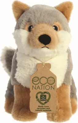 Produktbild von Aurora World Aurora, 35006, Eco Nation, Wolf, 24cm, Plüschtier, (Grau/Weiß/Braun)