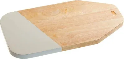 Zdjęcie produktu dla Drewniana deska do serów, biała, 40 mm x 21 mm x 2 mm