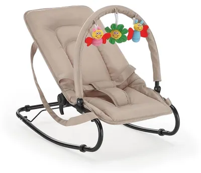 Produktbild von BabyTrold Skrastol Babywippe Sandfarben mit Spielbügel, verstellbar < 9 kg