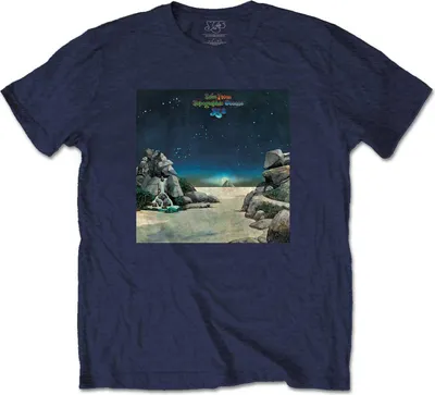 Produktbild von Yes - "Topographic Oceans" T-Shirt für Herren/Damen Uni RO2811 (XXL) (Marineblau)