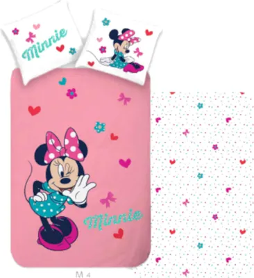 Immagine prodotto di Biancheria da letto per bambini Disney Minnie Whisper 100×135 cm, 40×60 cm