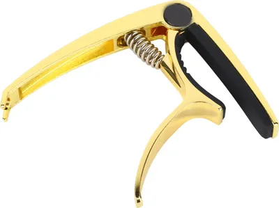 Obrázok produktu pre Kovový nastaviteľný gitarový kapodaster zo zliatiny hliníka a javora na zmenu tónu pre akustické elektrické ukulele basgitary (GOLD)