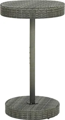 Immagine prodotto di Maison Exclusive - Tavolo da giardino grigio 60,5x106 cm in polyrattan