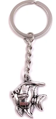 Immagine prodotto di Onwomania Portachiavi Acquario Pesce Ornamentale Ciondolo in Metallo Argentato Charm