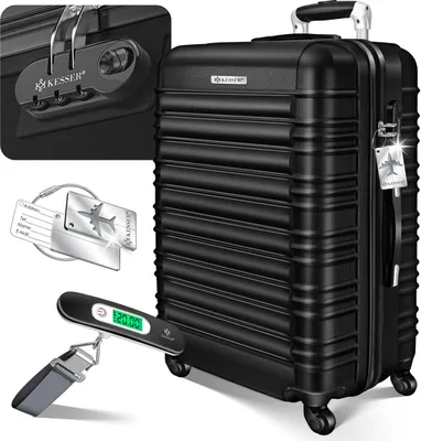 Produktbild von KESSER® Reisekoffer Hartschalen Koffer mit Zahlenschloss, Waage + Gepäckanhänger