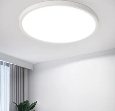 Produktbild von ZMH Deckenlampe LED Deckenleuchte Flach Schlafzimmerlampe 18CM Badezimmerlampe 15W Küchenlampe Schlafzimmer weiß Deckenbeleuchtung Flurlampe Decke Badlampe 6500K für Küche Flur