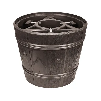 Produktbild von Weihnachtsbaumständer Christbaumständer Wassertank Blumentopf Kunststoff Braun   alle Baumarten Naturbaum Kunstbaum 15 Liter