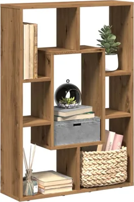 Image de Maison Exclusive - Bibliothèque Chêne Artisan 63x20x90 cm Matériau dérivé du bois
