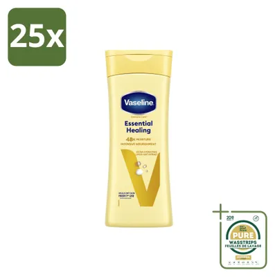 Obrázok produktu pre 25 kusov balenia telového mlieka Vaseline Essential Healing, 400 ml – zásobný balík