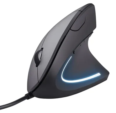 Obrázok produktu pre Verto Vertikale myš. Ergonomická myš s káblom, čierna. Ergonomický dizajn, USB, farebná