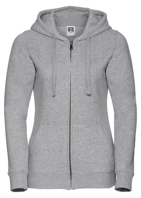 Produktbild von Russell - "Authentic" Hoodie mit durchgehendem Reißverschluss für Damen LT5323 (S) (Helle Oxfordfarbe meliert)