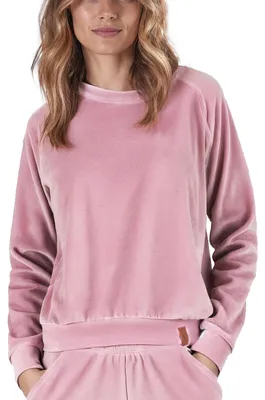 Image de VIVISENCE - T-shirt de sport pour femmes, en velours côtelé, avec col rond