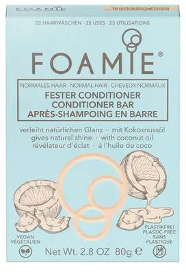 Produktbild von Shine Solid Conditioner, Foamie Shake Your Coconuts, de Haarspülung bar, tief nährende, zarte Formel, 80 Gramm, Feuchtigkeitspflege