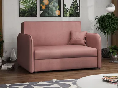 Obrázok produktu pre Dvojmiestna rozkladacia pohovka BELA LOFT 2 - ružová
