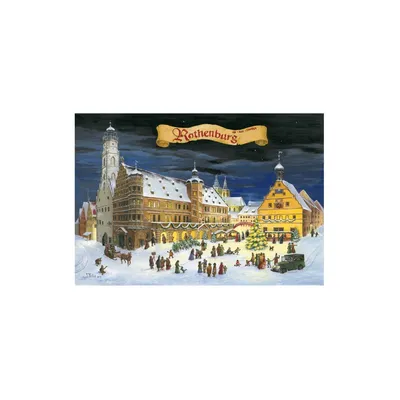 Produktbild von Adventskalender Rothenburg – Mittelalterliche Stadtmauer-Motive
