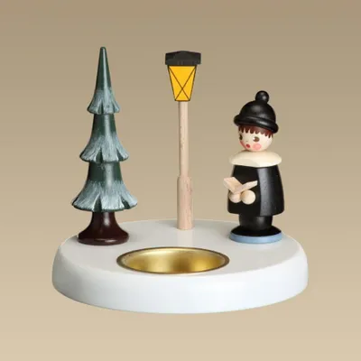 Immagine prodotto di Candeliere "Kurrendesänger", colore nero, altezza circa 10,5 cm, NUOVO