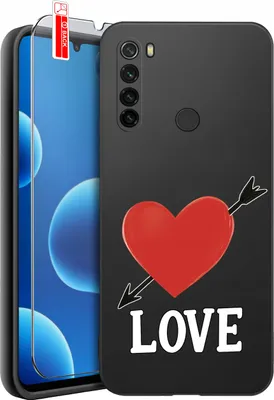 Obrázok produktu pre ETUI do Xiaomi Redmi Note 8T WZORY| WALENTYNKOWE SERCE | CASE + SZKŁO 9H