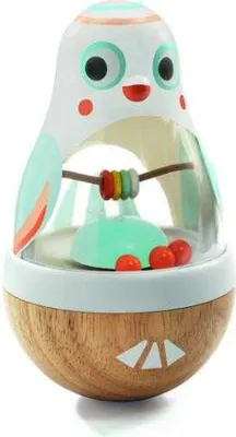 Produktbild von Djeco Babypoli Schaukeltier Holz mit Geräuschen 15x9cm ab 10 Monaten