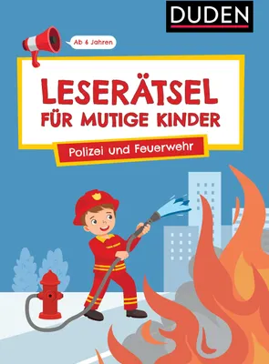 Produktbild von Leserätsel für mutige Kinder - Polizei und Feuerwehr - Ab 6 Jahren