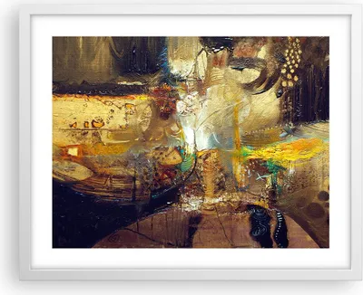Produktbild von Gerahmtes Poster - Weißer Rahmen - Abstraktion modern - 50x40 cm - Wand Bild - Wanddeko - Wandbilder - Kunstposter - Wandposter - Bilderrahmen - Bilder - Kunstdruck - Wandbild - P2WAA50x40-3483