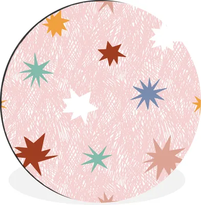 Produktbild von MuchoWow® - Wand Kreis - Wandbild - Schlafzimmer - Aluminium Bild - Kinderzimmer - Wohnzimmer Dekoration - Wandschmuck