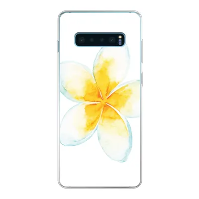 Produktbild von MuchoWow® Handyhülle Schutzhülle Hülle für Samsung Galaxy S10 Plus Aquarellfarbe - Blume - Tropisch Silikon Softcase Handy Hülle - Schutzhülle