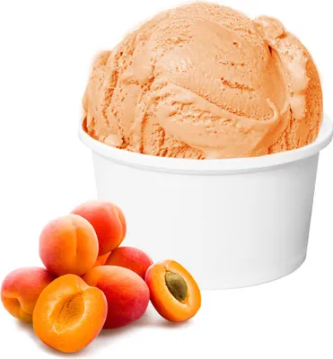 Image de Glace à l'abricot Low Carb en poudre Vegan sans sucre, sans lactose 333 g