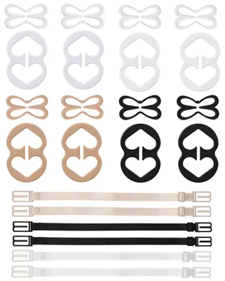 BH-Clip-Set, 22 Stück, rutschfest, verstellbar, 3 Stile