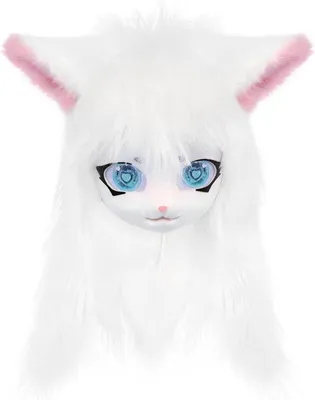 Zdjęcie produktu dla Kostium kota wykonany z futra, idealny na Halloween i cosplay