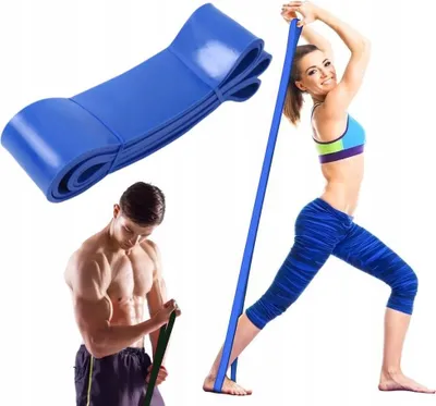 Obrázek produktu pro Odporový pás, POWER BAND Cvičební pás 30-80 kg, modrý
