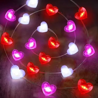 Produktbild von Hartförmige LED-Lichtslinge, 3 Meter, 30 LED-Lampen, batteriebetrieben, für Wohnzimmer, Schlafzimmer, Party und Feiern.