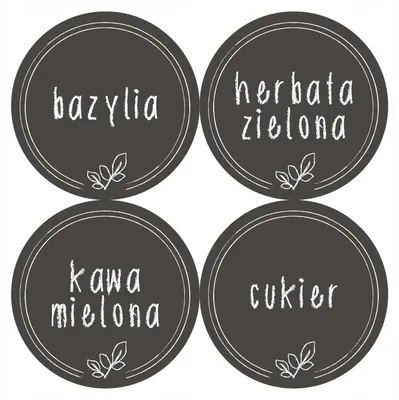 Produktbild von Zaplanowane Gewürzetiketten 150 Stück 4cm Aufkleber