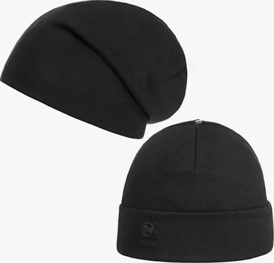 Produktbild von Buff® Mütze Heavyweight Merino Wool solid long 111170 black long
