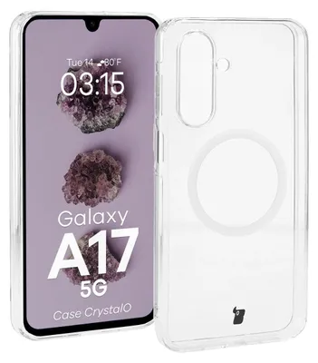 Produktbild von Handyhülle mit Magnetring für Galaxy A17 5G, Bizon Case CrystalO, Transparent