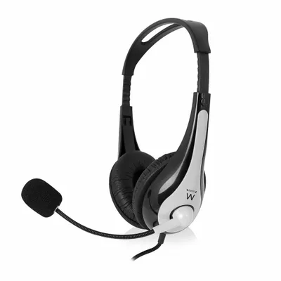 Obrázek produktu pro Ewent EW3562, Kabel, Hovory/hudba, 20 - 20000 Hz, Sluchátka s mikrofonem, Černá, Stříbrná