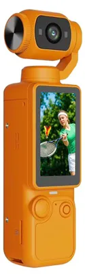 Produktbild von ZELURXX 1080P Handheld Outdoor Sport Kamera, tragbar, Mini-Action-Cam, Konferenzrekorder, Fahrradkamera, TF-Karte, 1,9" LCD, Orange