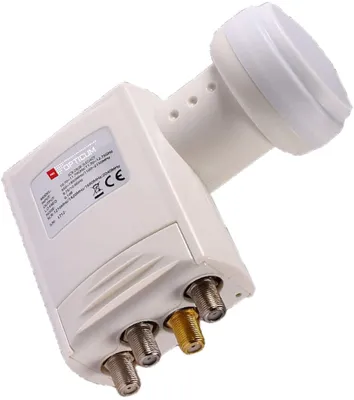 Produktbild von RED OPTICUM SCR 24-UB 3 Legacy LNB Unicable - Sat CR LNB mit 24 Userbändern und 3 Legacy Ausgängen zum Direktanschluss - Full HD 3D UHD 4K Ready - Unicable LNB inkl. Wetterschutz - Einkabelsystem